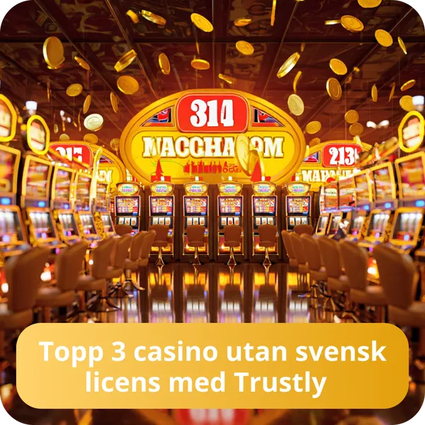 Topp 3 casino utan svensk licens med Trustly